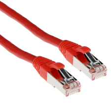 Act CAT6A S-FTP Patch Cable 1m Red FB6501 kábel és adapter