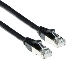 Act CAT6A S-FTP Patch Cable 20m Black FB7920 kábel és adapter