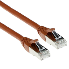 Act CAT6A S-FTP Patch Cable 20m Brown FB2220 kábel és adapter