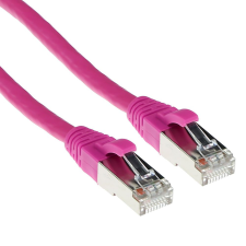Act CAT6A S-FTP Patch Cable 2m Pink FB8802 kábel és adapter