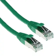 Act CAT6A S-FTP Patch Cable 5m Green FB6705 kábel és adapter