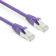 Act CAT6A SFTP Patch cable 0,25m Purple FB2352 kábel és adapter