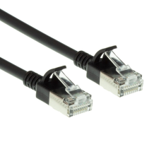 Act CAT6A U-FTP Patch Cable 0,15m Black DC7930 kábel és adapter