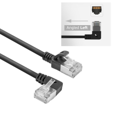 Act CAT6A U-FTP Patch Cable 3m Black DA1903 kábel és adapter