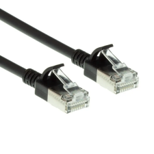 Act CAT6A U-FTP Patch Cable 5m Black  DC7905 kábel és adapter