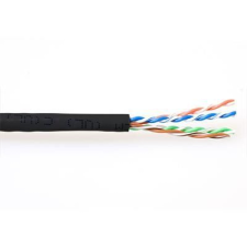 Act CAT6A U-UTP Installation cable 305m Black (EP459B) kábel és adapter