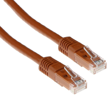 Act CAT6A U-UTP Patch Cable 0,5m Brown IB4400 kábel és adapter