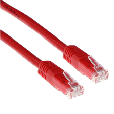 Act CAT6A U-UTP Patch Cable 3m Red (IB1203) kábel és adapter