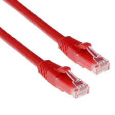Act CAT6A U-UTP Patch Cable 5m Red (IB2505) kábel és adapter