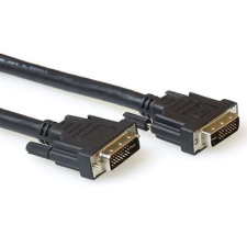 Act DVI-I Dual Link cable male to male 1,5m Black  AK3953 kábel és adapter