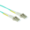 Act LSZH Multimode 50/125 OM3 fiber patch cable duplex with LC connectors 22m Blue RL9622