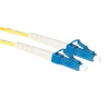 Act LSZH Singlemode 9/125 OS2 fiber cable simplex with LC connectors 1m Yellow RL9991