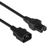 Act Powercord C14 - C15 1,2m Black AK5233 kábel és adapter