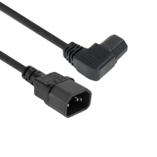 Act Powercord C14 - C15 (angled left) 1,2m Black AK5353 kábel és adapter