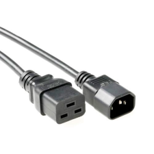 Act Powercord C14 - C19 1m Black AK5439 kábel és adapter
