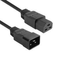 Act Powercord C20 male - C21 famale 1,5m Black AK5358 kábel és adapter