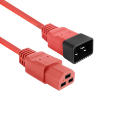 Act Powercord C20 male - C21 famale 3m Red AK5364 kábel és adapter