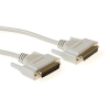 Act Serial 1:1 connection cable 25 pin D-sub male to 25 pin D-sub female 3m White AK4046
