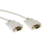 Act Serial printer cable 9 pin D-sub female to 9 pin D-sub female 1,8m Ivory AK7322