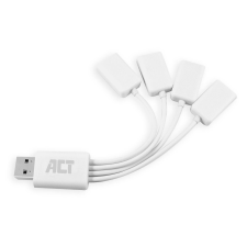Act USB Hub 2.0 4 portos fehér (AC6210) (AC6210) hub és switch