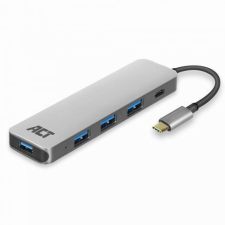 Act USB Hub 3.2 4 portos szürke (AC7053) (AC7053) hub és switch