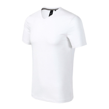 Action V-neck póló férfi fehér S férfi póló