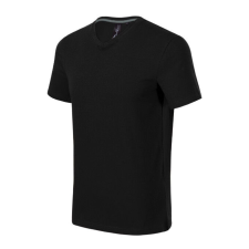 Action V-neck póló férfi fekete S férfi póló
