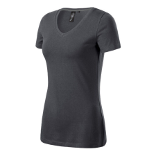  Action V-neck póló női light anthracite XL női póló