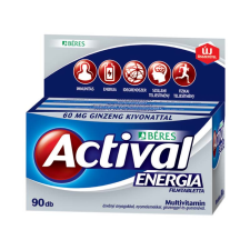 Actival Béres Actival Energia Ginzeng Guarana filmtabletta 90db vitamin és táplálékkiegészítő