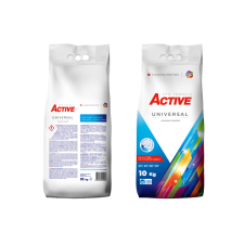 Active mosópor 10 kg Universal zsákos (130 mosás) tisztító- és takarítószer, higiénia