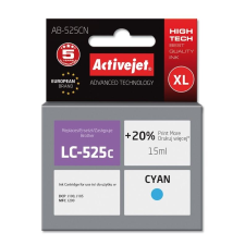 ActiveJet Brother LC525C 15 ml cián utángyártott tintapatron nyomtatópatron & toner