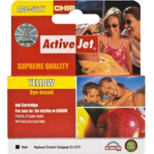 ActiveJet (Canon CLI-521Y) Chipes Tintapatron Sárga nyomtatópatron & toner