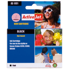 ActiveJet (Epson T0801) Chipes Tintapatron Fekete (EXPACJAEP0108) nyomtatópatron & toner