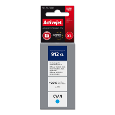ActiveJet (HP 3YL81AE 912XL) Tinta Cián (AH-912CRX) nyomtatópatron & toner