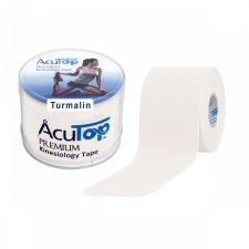 ACUTOP Premium Turmalinos Kineziológiai Tapasz 5 cm x 5 m Fehér gyógyászati segédeszköz