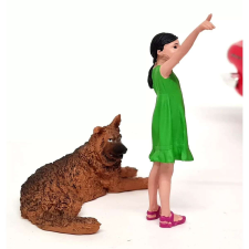  AD18703 kid &amp; dog figura szett modell kiegészítő 1:18 makett