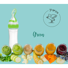 Adagolós etetőkanál – 90 ml - Green/Zöld babaétkészlet