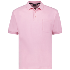 Adamo férfi póló póló 139311 oversize, Rózsaszín 4XL