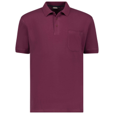 Adamo férfi póló póló KENO oversize, 7XL Bordeaux