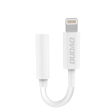  Adapter: DUDAO Fehér Lightning / Audio jack (3,5mm) adapter kábel és adapter