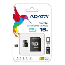 ADATA 16GB microSDHC ADATA CL10 + adapter (AUSDH16GUICL10-RA1) memóriakártya