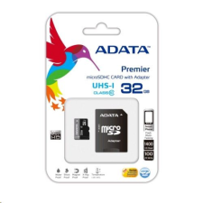 ADATA 32GB microSDHC ADATA CL10 + adapter (AUSDH32GUICL10-RA1) memóriakártya