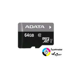 ADATA 64GB microSDXC ADATA CL10 + adapter (AUSDX64GUICL10-RA1) memóriakártya