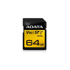 ADATA 64GB SD Premier ONE (SDXC Class 10 UHS-II U3) (ASDX64GUII3CL10-C) memória kártya memóriakártya