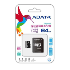 ADATA AUSDX64GUICL10-RA1 memóriakártya MicroSDXC 64GB + Adapter UHS-I CL10 (50/10) memóriakártya