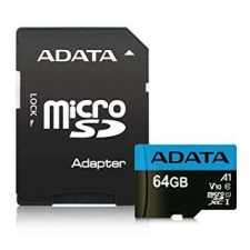 ADATA AUSDX64GUICL10A1-RA1 memóriakártya MicroSDXC 64GB + Adapter UHS-I CL10 (100/25) memóriakártya