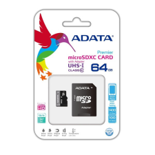 ADATA Memóriakártya MicroSDXC 64GB + Adapter UHS-I CL10 (50/10) memóriakártya
