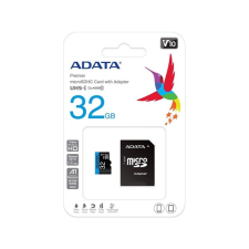 ADATA microsd kártya - 32gb microsdhc uhs-i class10 a1 v10 (r/w: 100/20 mb/s) + adapter ausdh32guicl10a1-ra1 memóriakártya