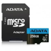 ADATA microSDXC 256GB C10/UHS-I AUSDX256GUICL10A1-RA1