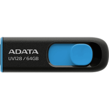 ADATA UV128 64GB Pendrive, USB 3.2, fekete-kék (AUV128-64G-RBE) pendrive